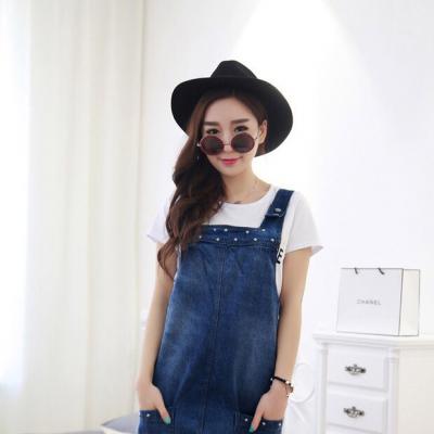 ĐẦM JEAN YẾM FORM A ĐÍNH CƯỜM ĐÁ (không kèm áo) - NY817